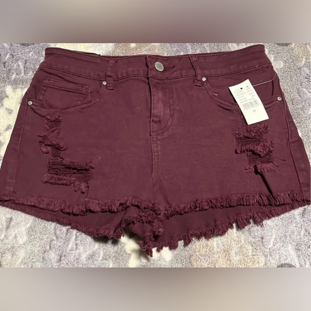 Distressed Jean Shorts
